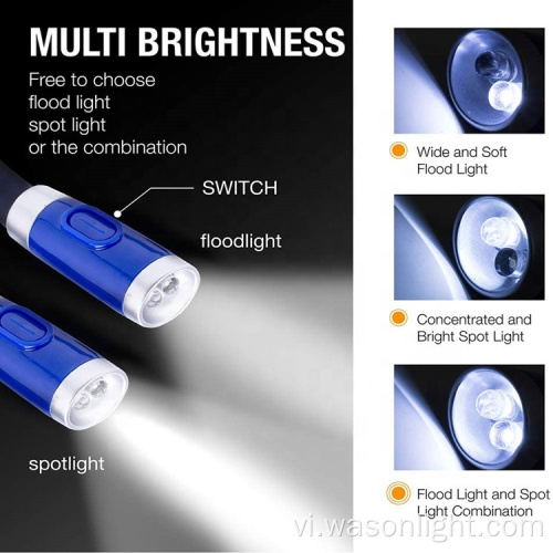 Tay miễn phí silicone mềm có thể sạc lại 4 LED Sách linh hoạt ánh sáng 3 cấp độ cổ áo ôm nhẹ đèn ngủ thoải mái đèn đọc